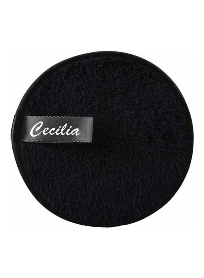 Cecilia - 3-Pads Grapefruit Reusable Makeup Remover Black - Image 1