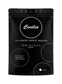 Cecilia 3-Pads Grapefruit Reusable Makeup Remover Black  - Image 2
