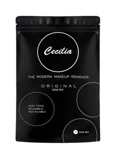 Cecilia 3-Pads Grapefruit Reusable Makeup Remover Rose Red  - Image 2