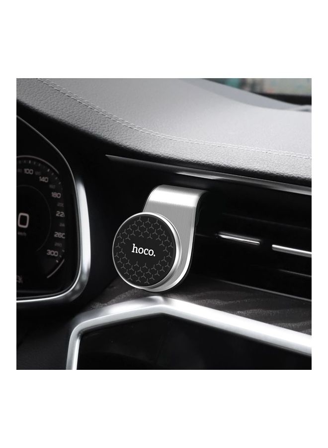 Hoco Strong Magnetic Air Outlet Magnetic Holder Silver/Black - Image 2