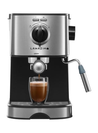 Professional Espresso And Latte Coffee Machine With Milk Frother 1 L 850 W 05-2410-02 Silver - v1613470143/N44464162A_1