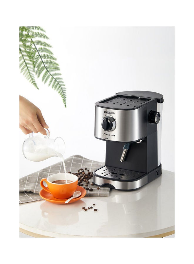 LAWAZIM - Professional Espresso And Latte Coffee Machine With Milk Frother 1 L 850 W 05-2410-02 Silver - Image 1