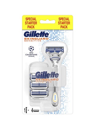 Skinguard Sensitive Razor Blades With Handle, 4 Piece Multicolor - v1613470832/N41754085A_1