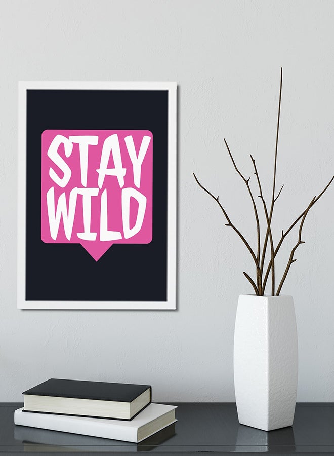 Stay Wild Printed Poster Multicolour  - Image 2