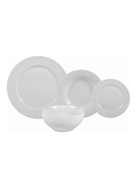 16-Piece Dinner Set White 30x30x25cm