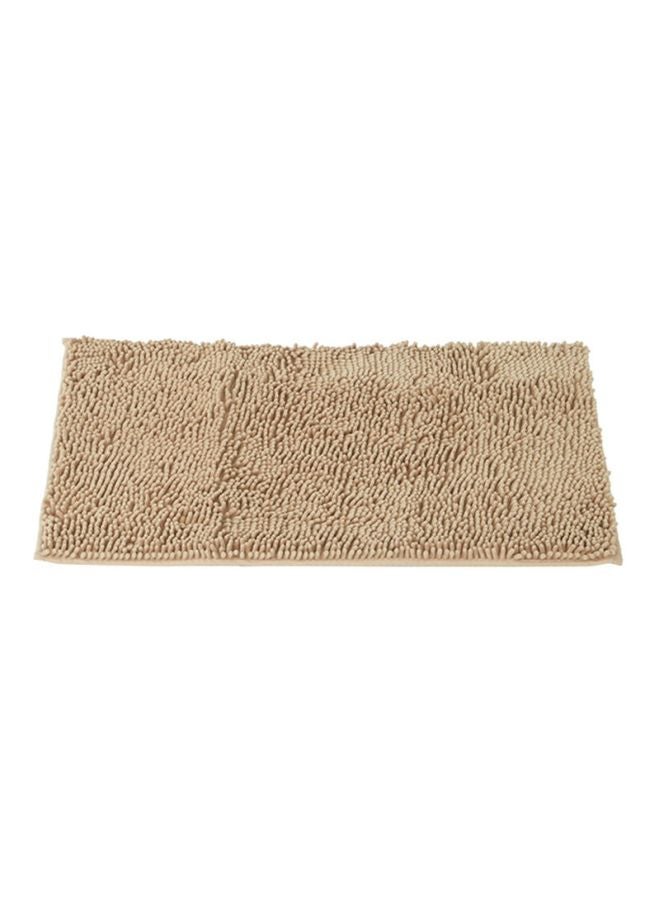 Lisa Textured Bath Mat Beige - Image 1