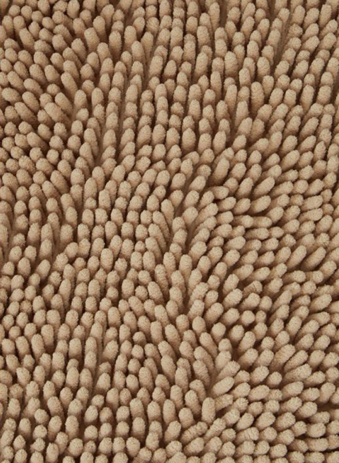 Lisa Textured Bath Mat Beige - Image 3