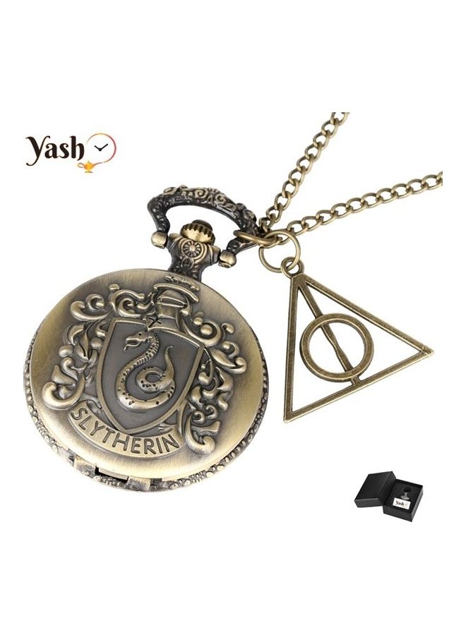 YASH - HP Slytherin Inspired Quartz Pocket Watch - Image 1