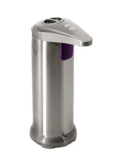 Automatic Soap Dispenser With Infrared Sensor Silver/Purple