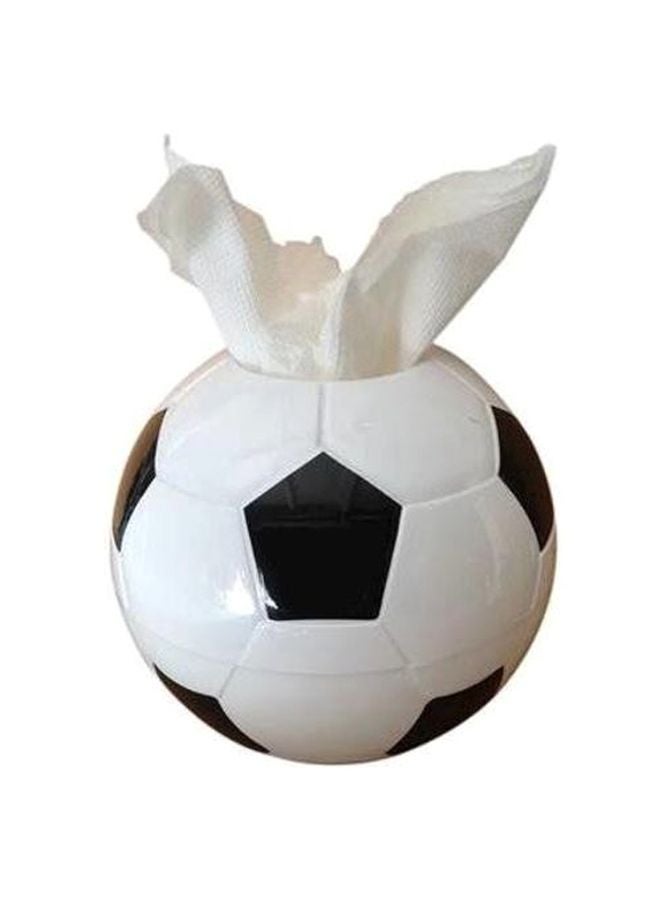 Football Design Tissue Box White/Black - Image 1