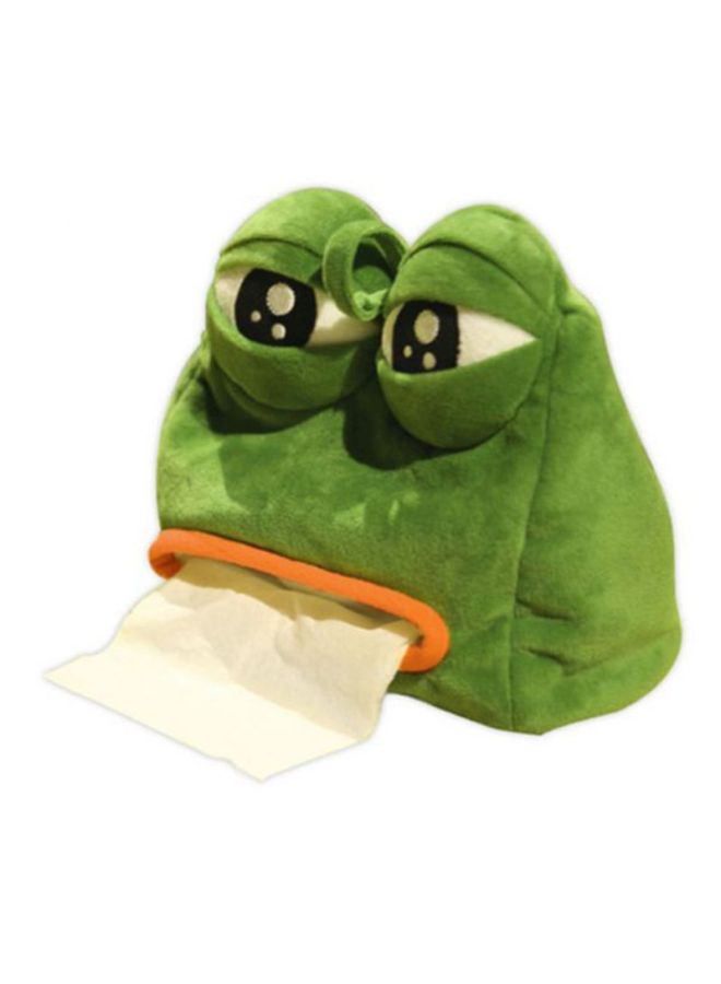 حامل مناديل بتصميم ضفدع أخضر / أبيض / أسود - Image 3