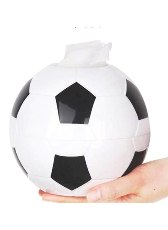 Football Design Tissue Box White/Black - Image 2