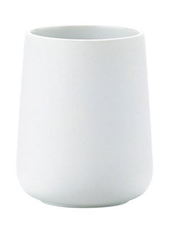 Round Toothbrush Holder White 15x10cm