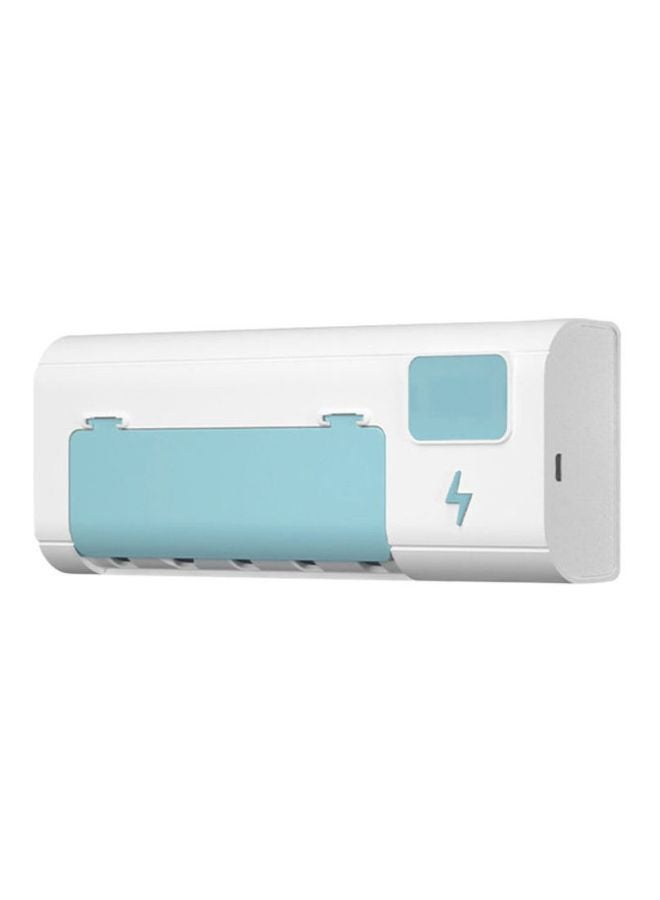 UV Toothbrush Sanitizer White/Blue 21x5.5x8.5cm