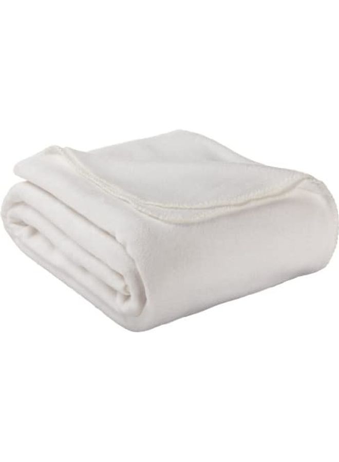 بطانية صوف مقاس كينج . cotton أبيض 15.9بوصة 