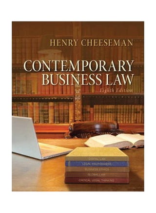 Contemporary Business Law Paperback English by Henry R. Cheeseman - 2015 - v1613477885/N44467579A_1