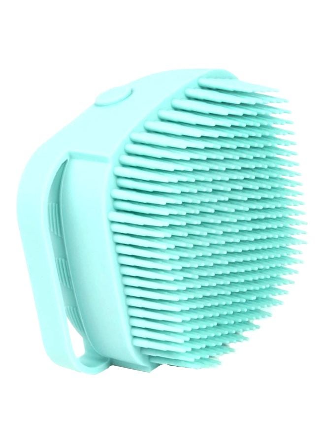 Silicone Shower Brush With Soap Dispenser Cyan - Image 1