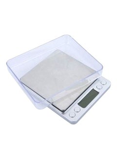 Digital Platform Weighing Balance Scale With Trays Silver