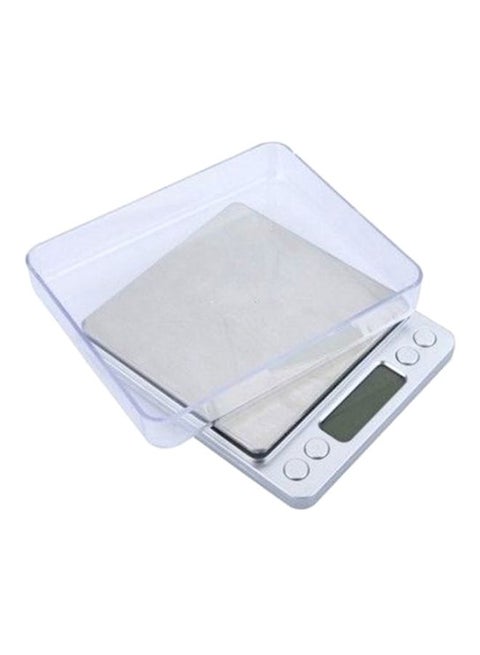 Digital Platform Weighing Balance Scale With Trays Silver