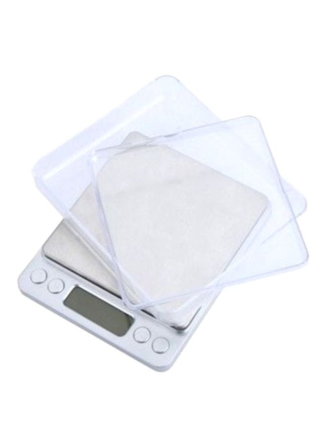 Generic - Digital Platform Weighing Balance Scale With Trays Silver - Image 1