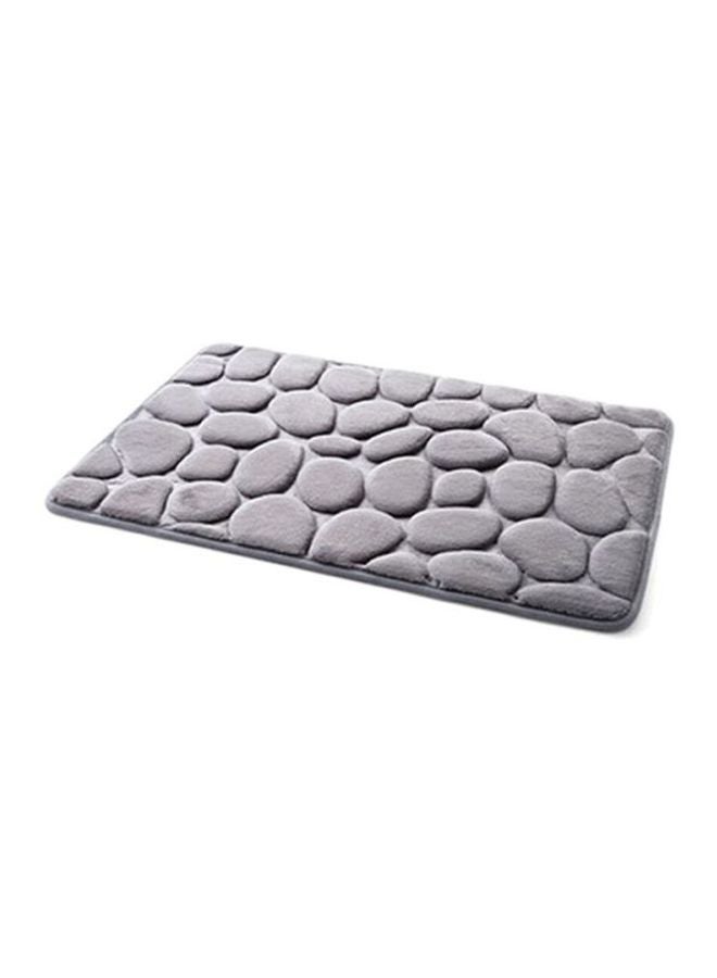 Ditan 3D Pebble Pattern Bathroom Mat Grey One Size