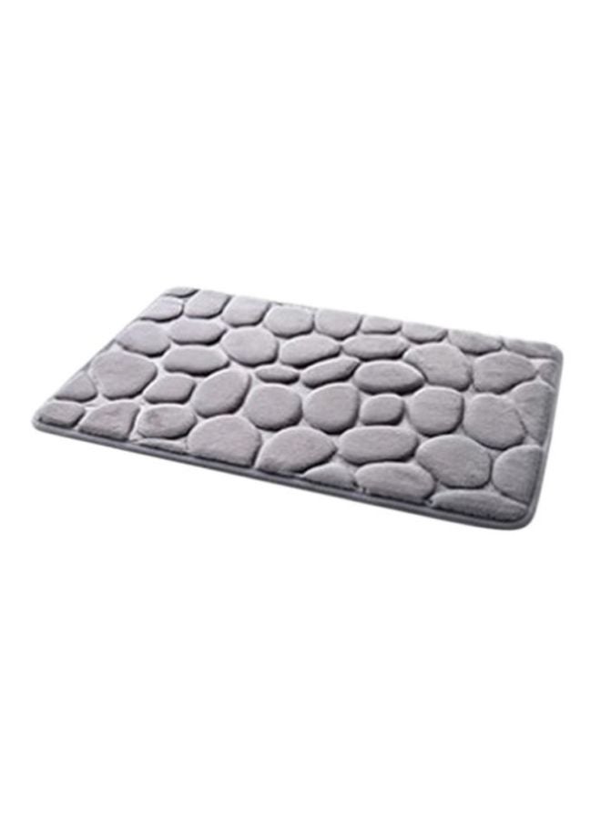 Pebble Design Non-Slip Bathroom Rug Grey One Size
