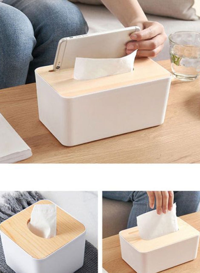 Generic Paper Towel Dispenser White/Beige 13cm  - Image 2