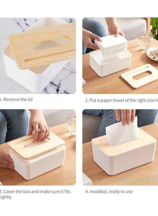 Generic Paper Towel Dispenser White/Beige 13cm  - Image 3