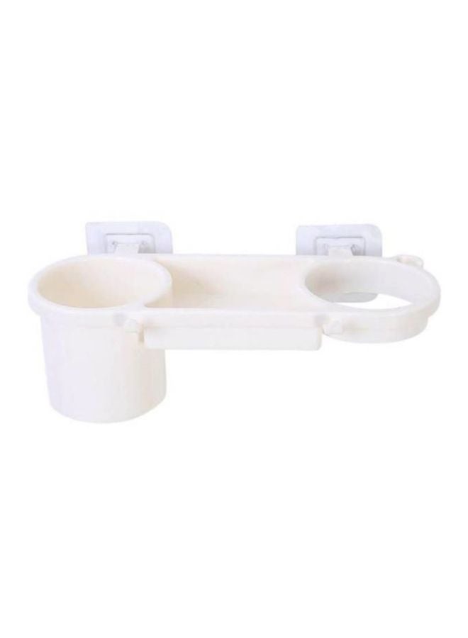 Wall Mounted Bathroom Organizer White - Image 1