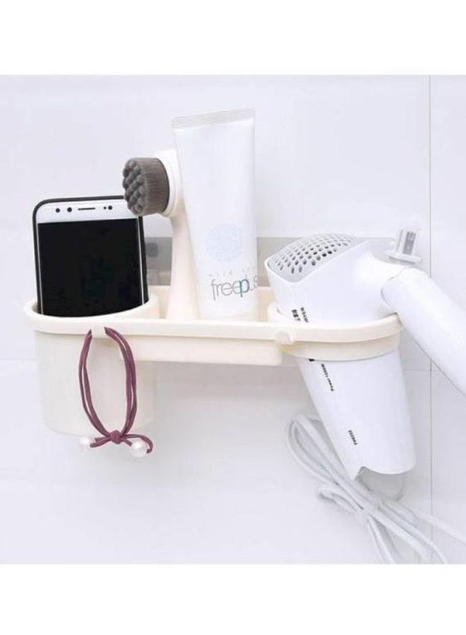 Wall Mounted Bathroom Organizer White - Image 2