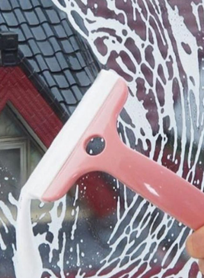 Double-Head Bathroom Cleaning Brush Pink/White 23.5x6cm - Image 3