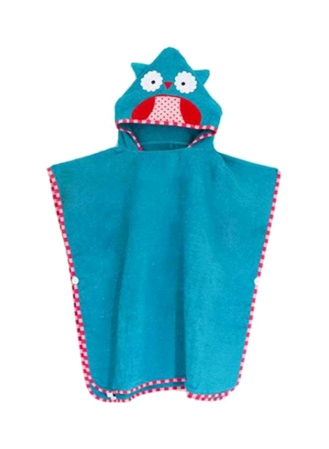 Generic Hooded Cotton Bath Towel Blue/Red/White  - Image 1