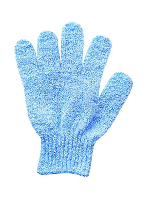 2-Piece Bath Scrub Gloves Set Blue 20x4x5cm