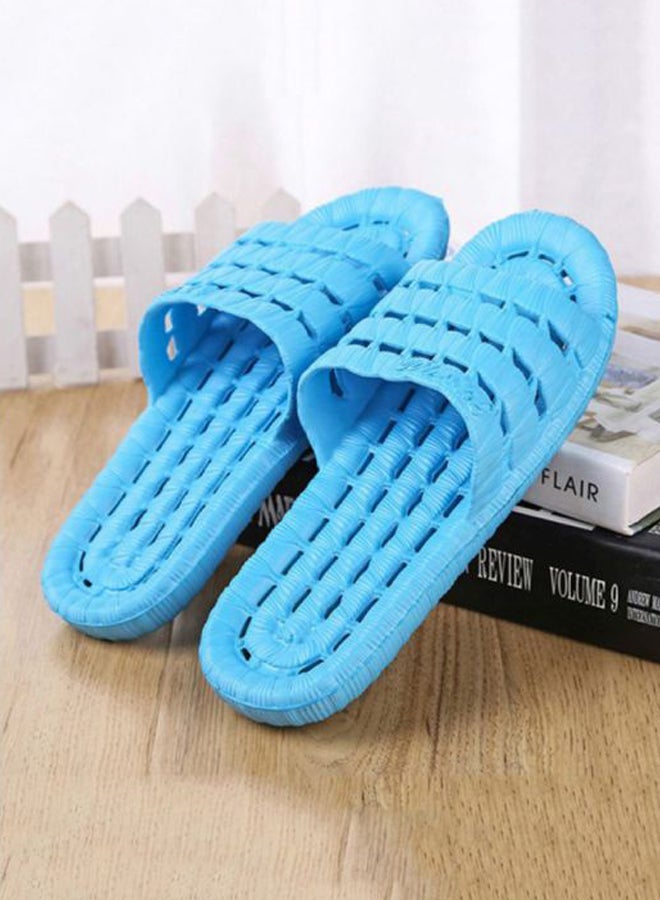 Thick-Soled Bathroom Slippers Blue 235cm  - Image 2
