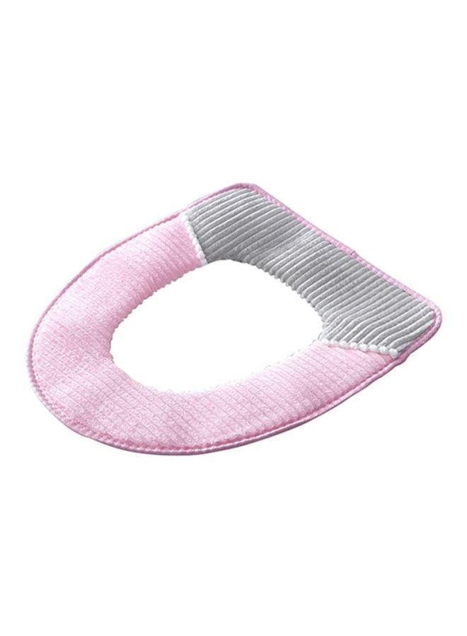 Toilet Seat Cushion Pink/Grey/White 43x1.5x35cm - Image 1