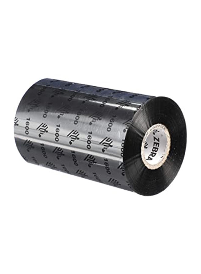 ZEBRA All Purpose Wax Ribbon Black 