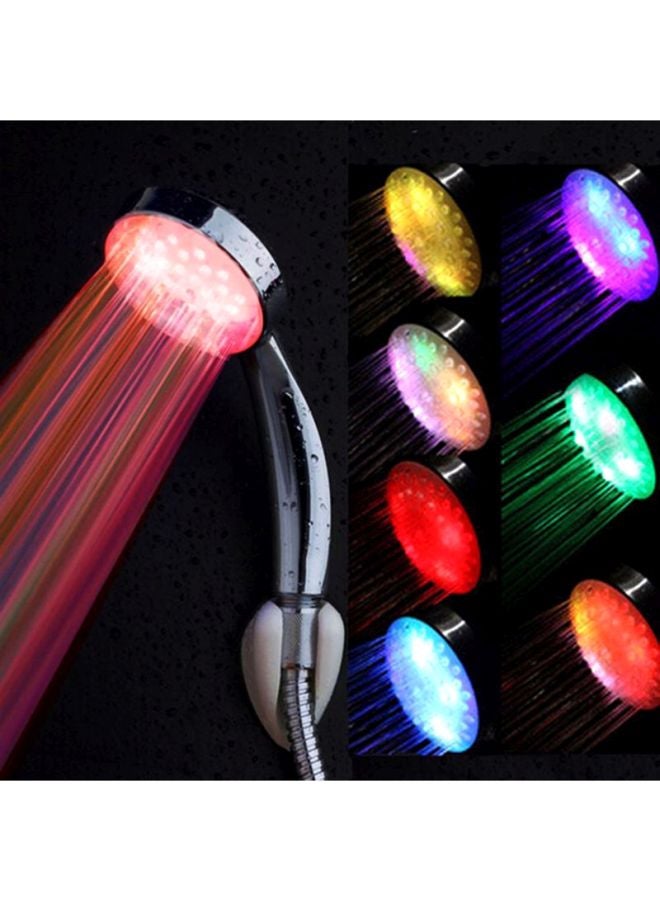 رأس دش بإضاءة LED بألوان متغيرة فضي/أبيض 15سم - Image 2