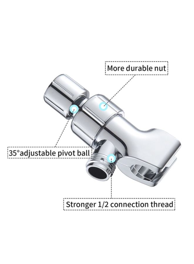 Wall Mount Handheld Shower Head Holder Silver - Image 3