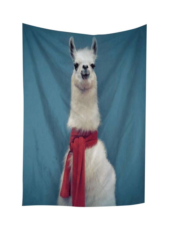 Alpaca Printed Beach Towel Blue/White/Red 150x130cm