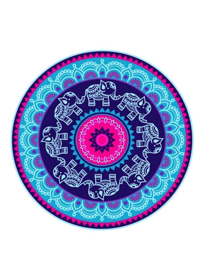 Mandala Printed Beach Towel Blue/Purple/Pink
