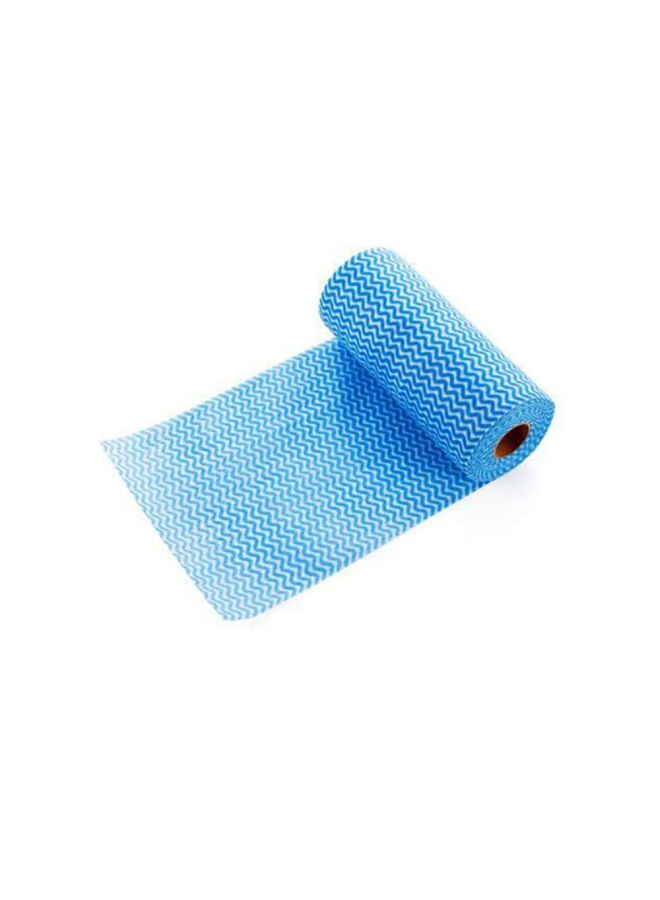 50-Piece Disposable Dish Cloth Rolls Blue 20x8x8cm - Image 2