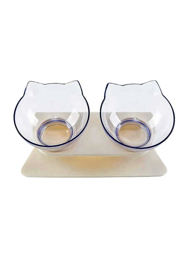 وعاء المياه لحماية الرقبة أبيض/ شفاف 27x15سم