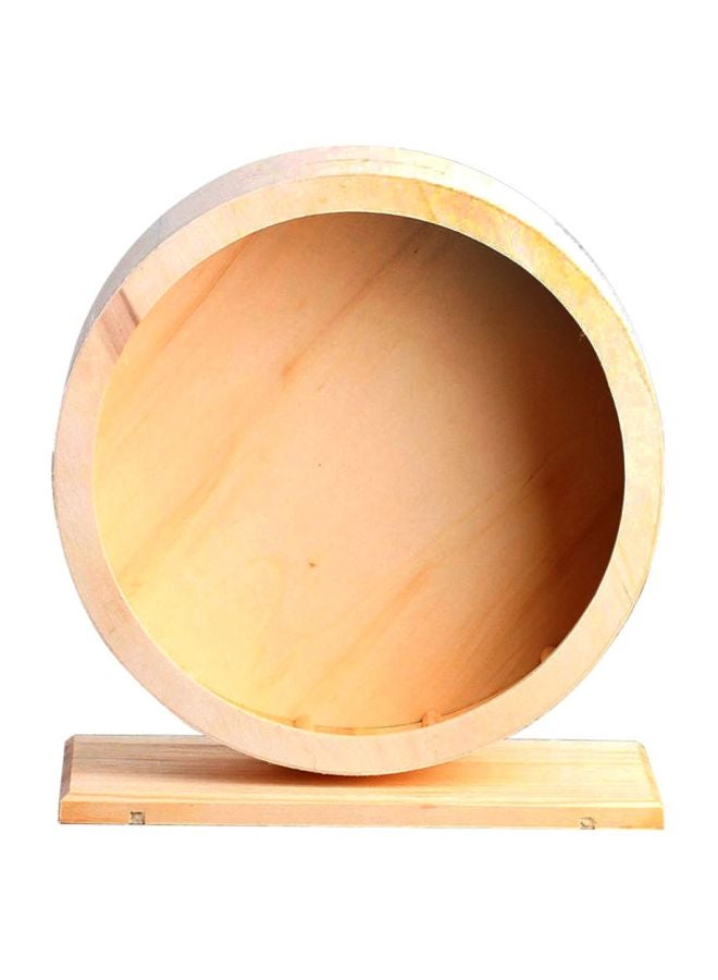 Wooden Mute Roller Pet Toy Beige - Image 1
