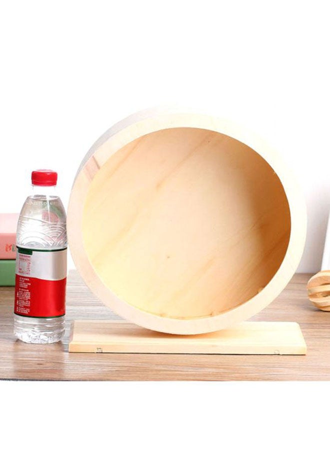 Wooden Mute Roller Pet Toy Beige - Image 3