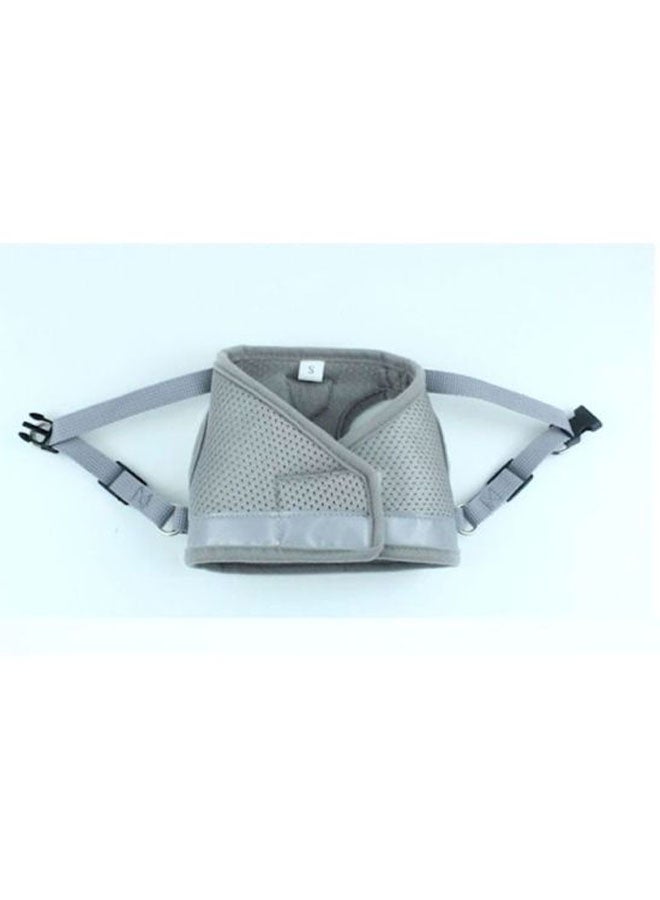 Reflective Chest Harness With Leash Grey Medium - Image 2