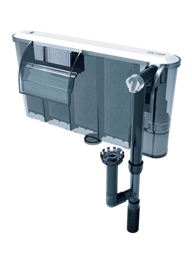 فلتر مياه لحوض الأسماك للتعليق على شكل شلال مياه رمادي 12x7.50x12سم - Image 1