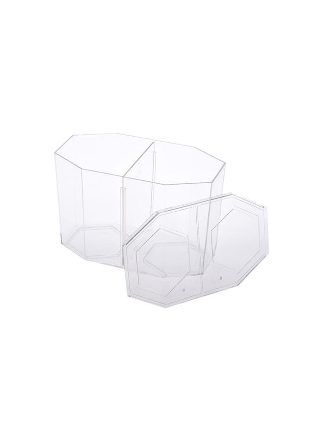 Aquarium Tank With Divider Clear 13x18x10cm - Image 3