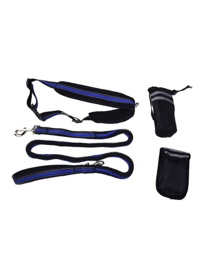 Reflective Harness With Leash Blue/Black 15x8cm