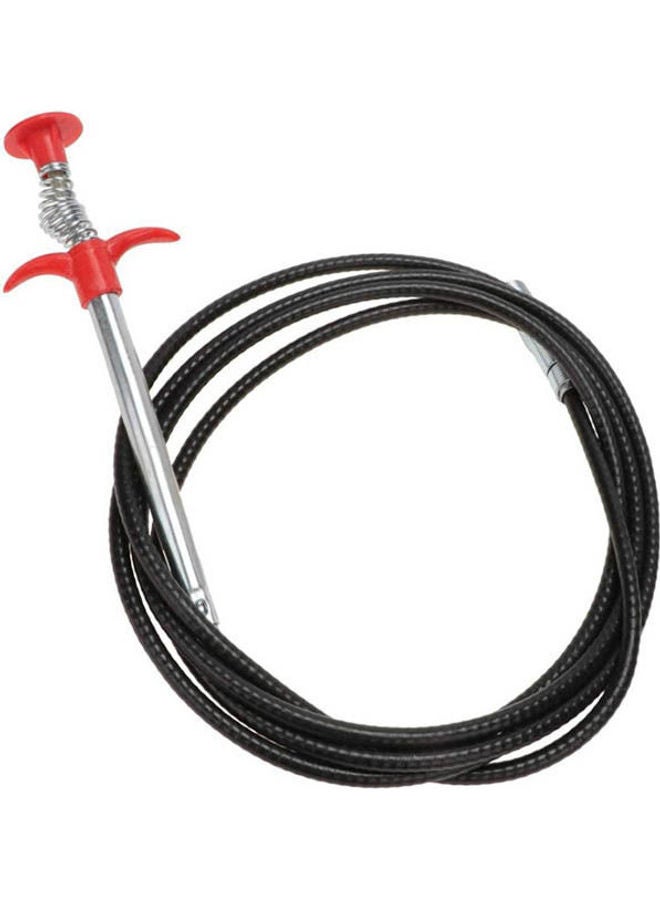 Pipe Dredging Tools Drain Snake  Cleaner Sticks Red 160cm