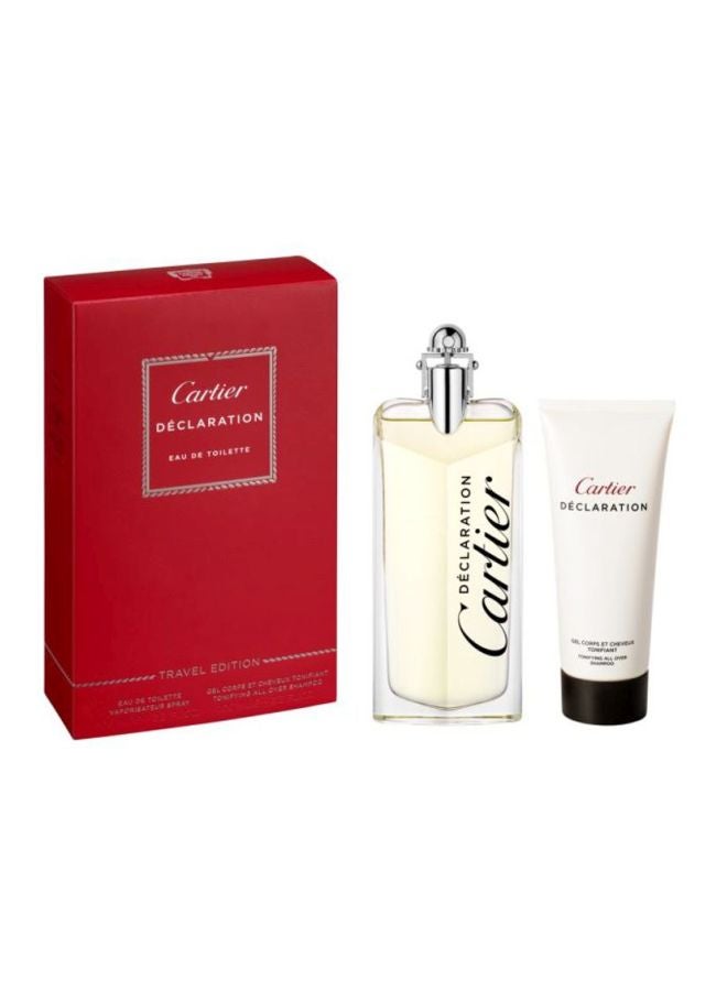 Cartier Declaration EDT And Tonifying All Over Shampoo Gift Set 200ml - Image 2